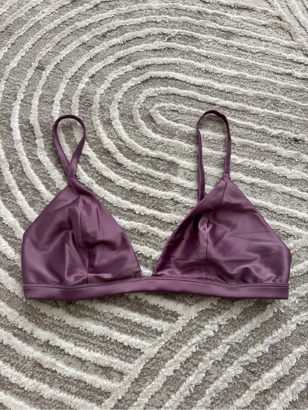 Parade satin purple bra bralette